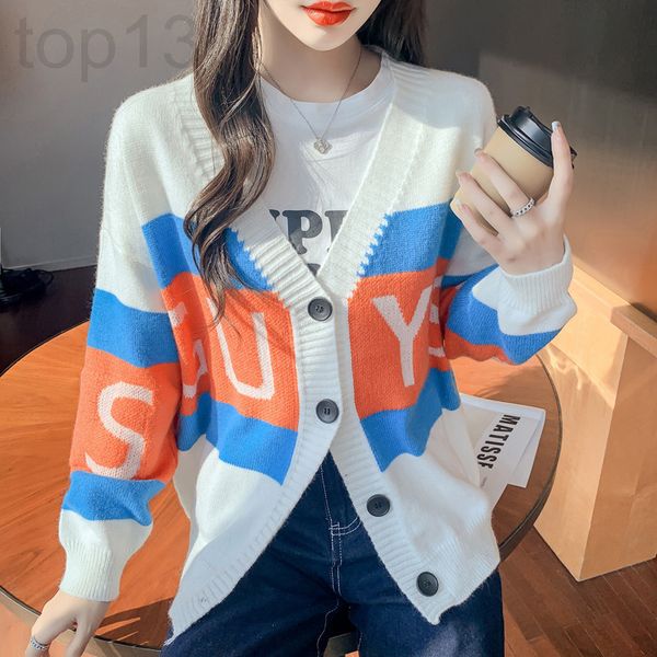 women's sweaters designer early autumn cardigan net red 2021 new knitted sweater coat women's wear eoe5, White;black
women's sweaters designer early autumn cardigan net red 2021 new knitted sweater coat women's wear eoe5, White;black