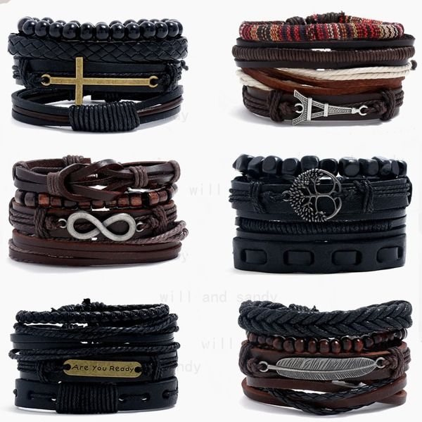 vintage braid wood bead strand leather wrap bracelet bangle cuff jesus cross owl leaf tree of life infinity charm bracelets for men women fa, Golden;silver
vintage braid wood bead strand leather wrap bracelet bangle cuff jesus cross owl leaf tree of life infinity charm bracelets for men women fa, Golden;silver