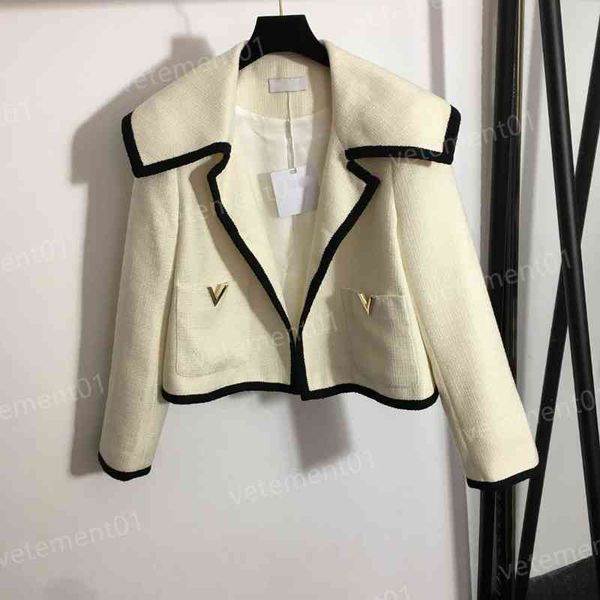 luxury womens jackets fashion v..no letter v pocket cropped tweed large lapel jacket brand hoodie women designer clothing, Black;brown
luxury womens jackets fashion v..no letter v pocket cropped tweed large lapel jacket brand hoodie women designer clothing, Black;brown