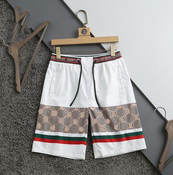 famous men's summer shorts swimming trunks turtle bermuda beach quick-drying beach surfing travel vacation street letter printing pants, White;black
