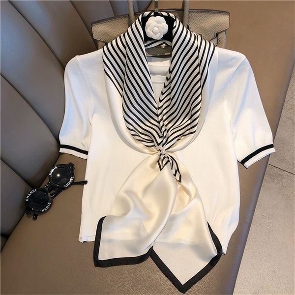 spring and autumn luxury brand silk scarf silk print decoration black and white striped large square scarf shawl scarf 220511, Blue;gray
spring and autumn luxury brand silk scarf silk print decoration black and white striped large square scarf shawl scarf 220511, Blue;gray