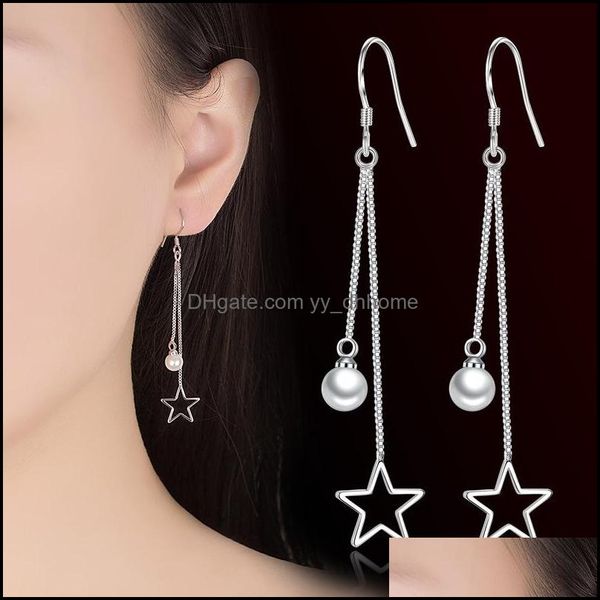 dangle chandelier earrings jewelry s925 sterling sier for women tassel pearls star earring bridal wedding wholesale drop delivery 2021 trl, Silver
dangle chandelier earrings jewelry s925 sterling sier for women tassel pearls star earring bridal wedding wholesale drop delivery 2021 trl, Silver