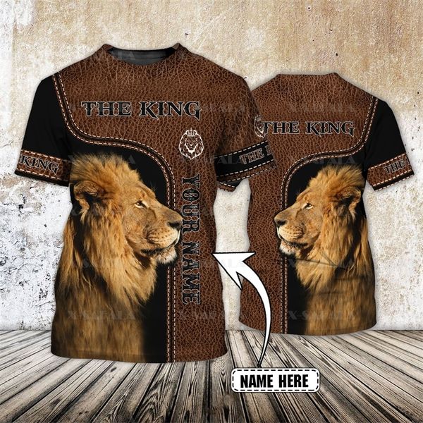 animal the king lion custom name 3d printed tee t-shirt summer round neck men female casual short sleeve 2 220619, White;black
animal the king lion custom name 3d printed tee t-shirt summer round neck men female casual short sleeve 2 220619, White;black