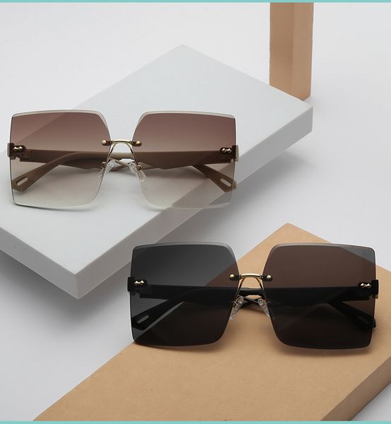 rimless designer mens womens sunglasses for men and women trendy sun glasses with uv400 protection by7045, White;black
rimless designer mens womens sunglasses for men and women trendy sun glasses with uv400 protection by7045, White;black