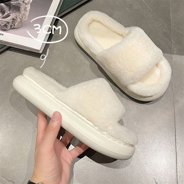 winter womens thickbottomed fur furry for home soft platform shoes indoor house warm cotton slippers 220720, Black
winter womens thickbottomed fur furry for home soft platform shoes indoor house warm cotton slippers 220720, Black
