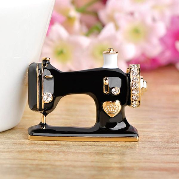 pins, brooches women girls sewing machine brooch black enamel jewelry hijab pin for collar suit scarf decoration accessories, Gray
pins, brooches women girls sewing machine brooch black enamel jewelry hijab pin for collar suit scarf decoration accessories, Gray