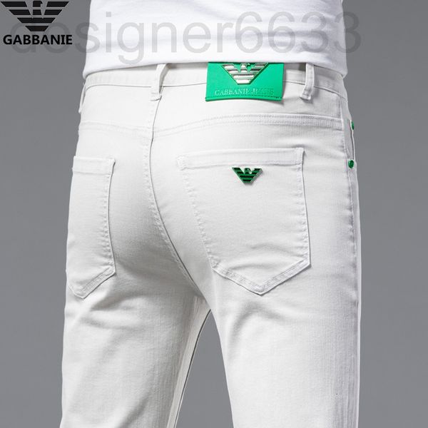 men's jeans designer spring thin small foot slim fitting cotton high-end fashion brand korean youth white pants htgf, Blue
men's jeans designer spring thin small foot slim fitting cotton high-end fashion brand korean youth white pants htgf, Blue