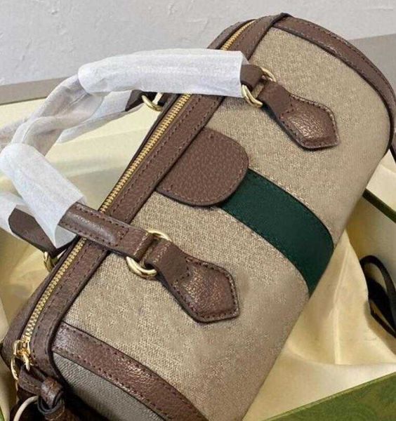 2021 classic brown and green cylindrical bag long style vintage tote bag luxury print design cross body pocket zipper travel mini bags 25cm
2021 classic brown and green cylindrical bag long style vintage tote bag luxury print design cross body pocket zipper travel mini bags 25cm