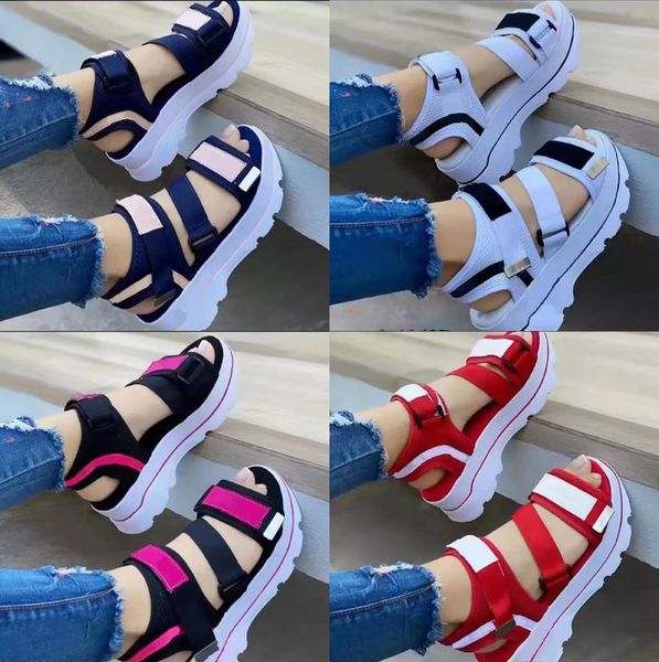 wedge lady summer hook loop platform shoes sandals rubber flat mid heels luxurys beach sliders slingback buckle casual hook lopp slippers lo, Black
wedge lady summer hook loop platform shoes sandals rubber flat mid heels luxurys beach sliders slingback buckle casual hook lopp slippers lo, Black
