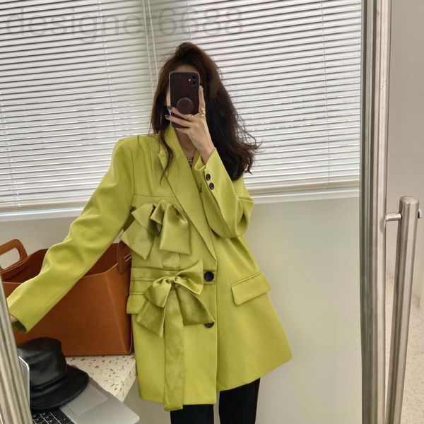 women's suits & blazers designer sp original and design bow tie suit coat female spring autumn celebrities temperament medium long suit, White;black
women's suits & blazers designer sp original and design bow tie suit coat female spring autumn celebrities temperament medium long suit, White;black