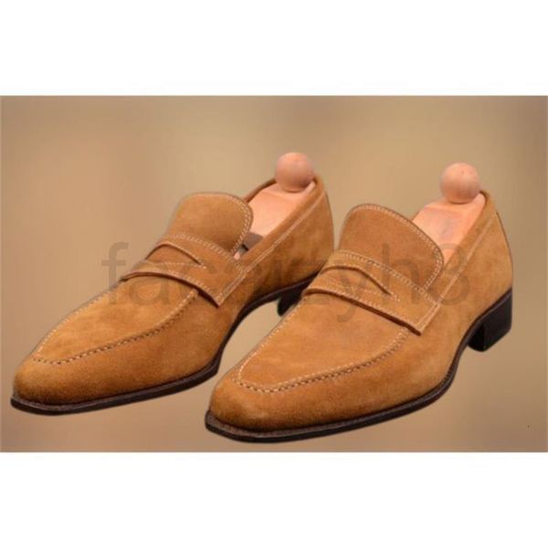 dress shoes designer lofook shoes men's imitation suede ankle tan classic casual wedding party mask wearing fashion formal, Black