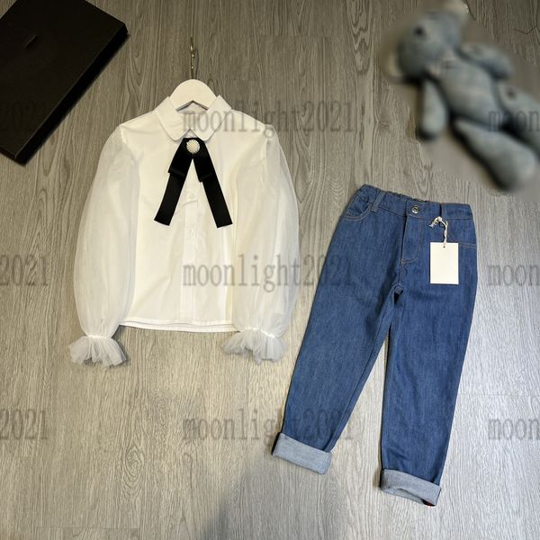 girls princess shirts +jeans sets newly tracksuits pants sets 2022 brand designer pattern kids trousers children 2 pieces set shirt ladies c, White
girls princess shirts +jeans sets newly tracksuits pants sets 2022 brand designer pattern kids trousers children 2 pieces set shirt ladies c, White