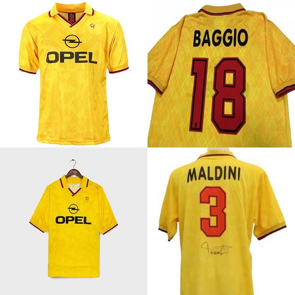 1995 1996 retro soccer jerseys milan vintage maldini baresi baggio yollow third away men jersey, Black;yellow
1995 1996 retro soccer jerseys milan vintage maldini baresi baggio yollow third away men jersey, Black;yellow
