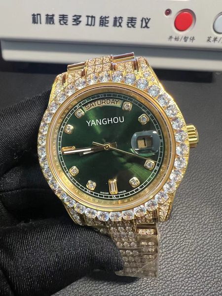 luxury hight quality men watches 45mm watch all diamond automatic mechanical movement sweep self-winding sapphire galsses waterproof wristwa, Slivery;brown
luxury hight quality men watches 45mm watch all diamond automatic mechanical movement sweep self-winding sapphire galsses waterproof wristwa, Slivery;brown