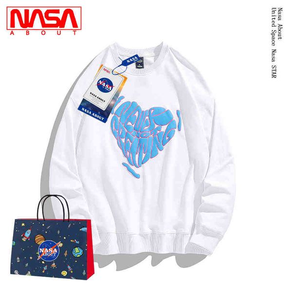 nasa couple's round neck sweater men's spring and autumn new ins fashion korean loose coat trend, Black
nasa couple's round neck sweater men's spring and autumn new ins fashion korean loose coat trend, Black