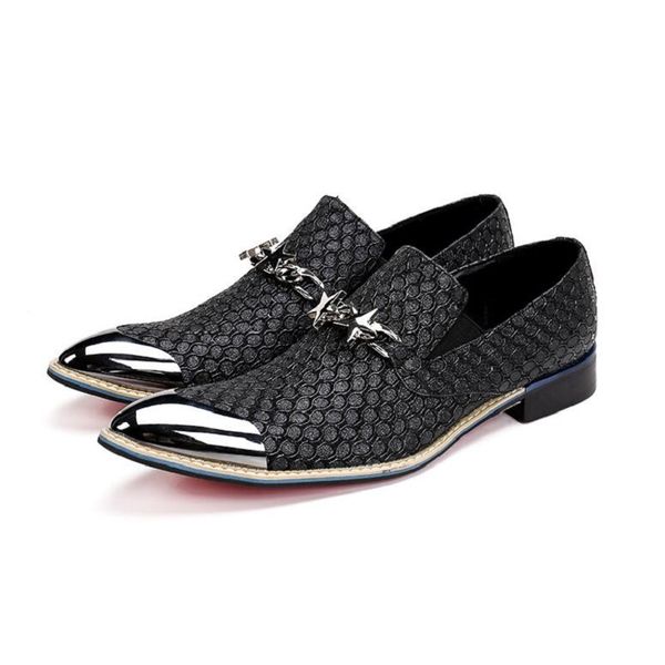 brand new men shoes handmade pointed gold metal toe shiny dress wedding/party shoes sapatos masculino da031, Black
brand new men shoes handmade pointed gold metal toe shiny dress wedding/party shoes sapatos masculino da031, Black