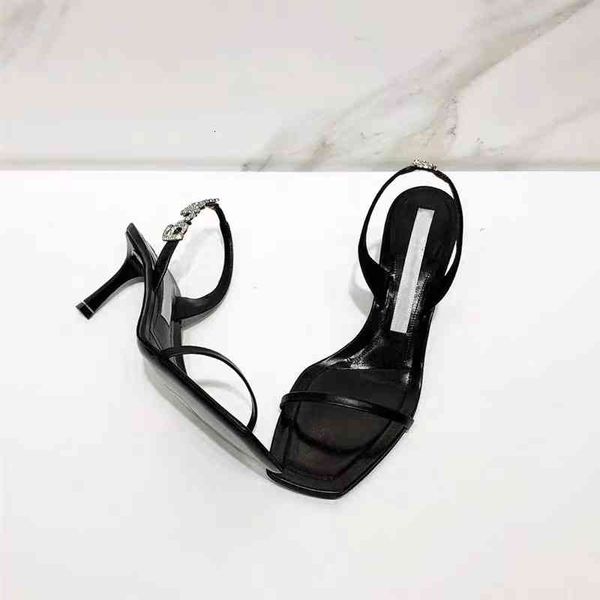 sandals spring style square head thin heel sandals women's one-sided belt back trip letter open toe high heels, Black
sandals spring style square head thin heel sandals women's one-sided belt back trip letter open toe high heels, Black