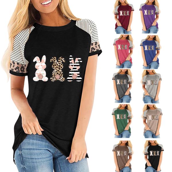 women t shirt easter rabbit bunny easter egg print casual leopard short sleeve womens 3xl plus size, White
women t shirt easter rabbit bunny easter egg print casual leopard short sleeve womens 3xl plus size, White