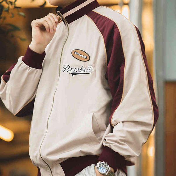 men's jackets madden work clothes american splicing contrast color baseball jacket sports vibe style early spring embroidered jacket me, Black;brown
men's jackets madden work clothes american splicing contrast color baseball jacket sports vibe style early spring embroidered jacket me, Black;brown