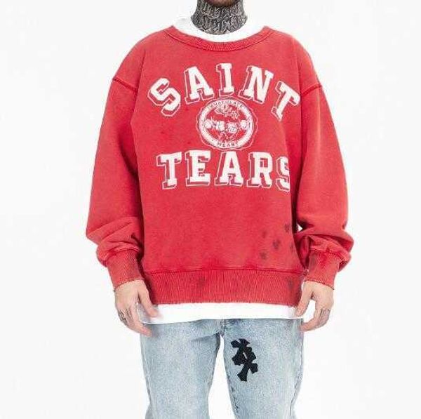 men's hoodies saint tears tide brand graffiti, worn hole, water wash pullover, red and yellow hoodies, Black
men's hoodies saint tears tide brand graffiti, worn hole, water wash pullover, red and yellow hoodies, Black