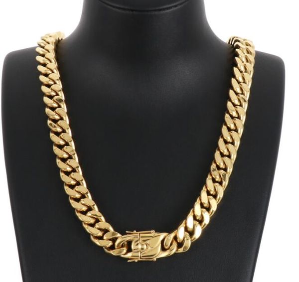 men's 18k hip-hop necklace cuba gold plate chain four side grinding 13mm thick chain, Black
men's 18k hip-hop necklace cuba gold plate chain four side grinding 13mm thick chain, Black