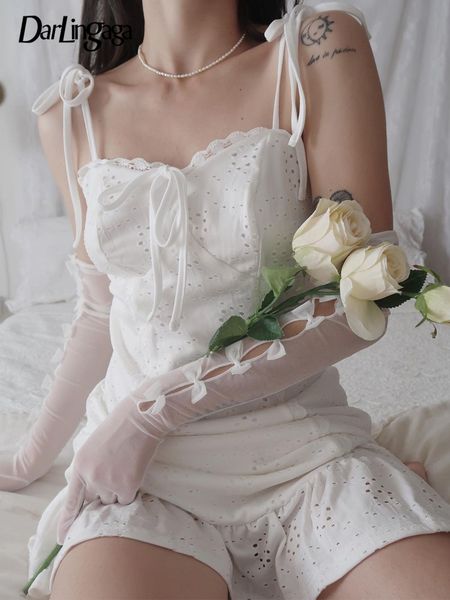 darlingaga strappy fashion lace trim sweet white female dress chic hollow stitching summer dress ruffles tie up elegant sundress, Black;gray
darlingaga strappy fashion lace trim sweet white female dress chic hollow stitching summer dress ruffles tie up elegant sundress, Black;gray
