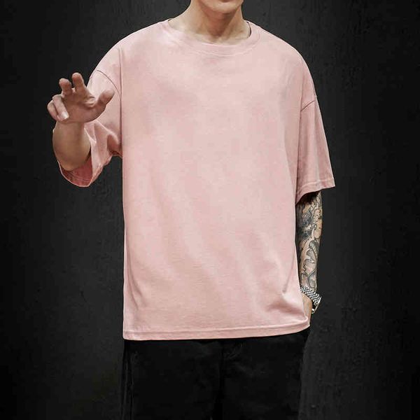 100% cotton new summer men's t shirt solid t shirt mens oversized five half short sve casual cotton mens streetwear te, White;black
100% cotton new summer men's t shirt solid t shirt mens oversized five half short sve casual cotton mens streetwear te, White;black