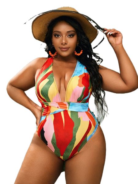 plus colorblock crisscross tie backless plunging neck one piece swimsuit p7nh#, White;black
plus colorblock crisscross tie backless plunging neck one piece swimsuit p7nh#, White;black