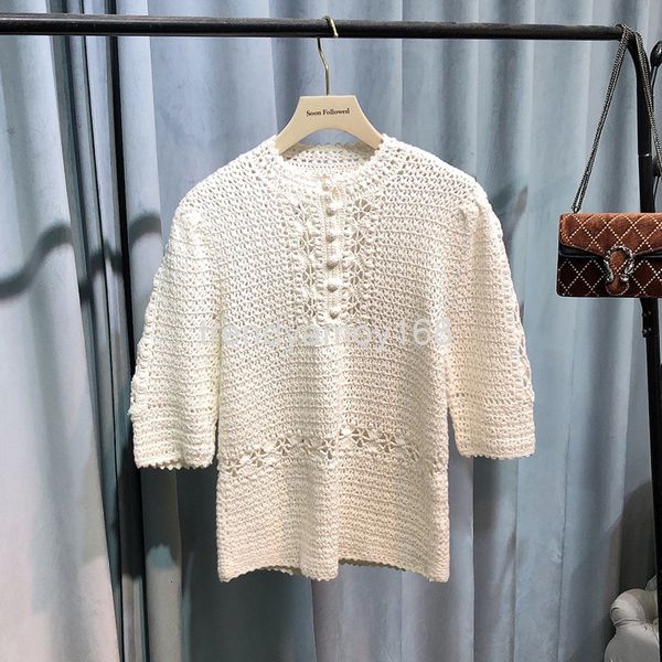 women's knits & tees quality praise ~ liu shishi's same clothes white sweater heavy industry knitting hollow out hook flower thin
women's knits & tees quality praise ~ liu shishi's same clothes white sweater heavy industry knitting hollow out hook flower thin