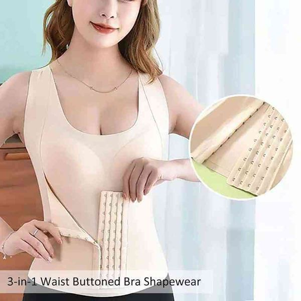 nxy 3-in-1 waist buttoned bra shapewear women trainer corset vest for tummy control sport yoga underwear 220613
nxy 3-in-1 waist buttoned bra shapewear women trainer corset vest for tummy control sport yoga underwear 220613