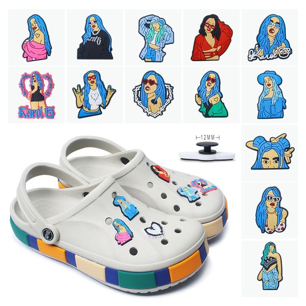 moq 10pcs rock singer karol g pvc shoe charms buckle button clog designer decorations diy backpack croc jibz women girls gift, White;pink
moq 10pcs rock singer karol g pvc shoe charms buckle button clog designer decorations diy backpack croc jibz women girls gift, White;pink