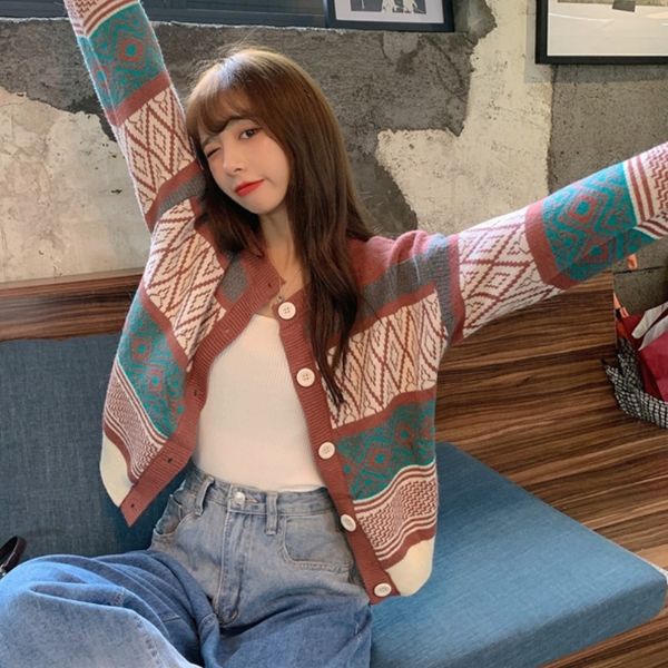 sweet chic print sweater cardigan female autumn 2022 korean chic vintage long sleeve single breasted sweater women outwear, White;black
sweet chic print sweater cardigan female autumn 2022 korean chic vintage long sleeve single breasted sweater women outwear, White;black