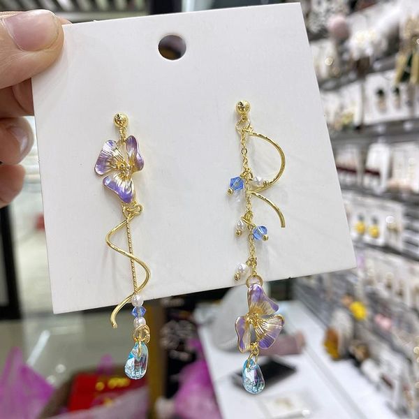 dangle & chandelier 2022 asymmetric fine metal flower joker earrings contracted long vintage style women sweet drop, Silver
dangle & chandelier 2022 asymmetric fine metal flower joker earrings contracted long vintage style women sweet drop, Silver