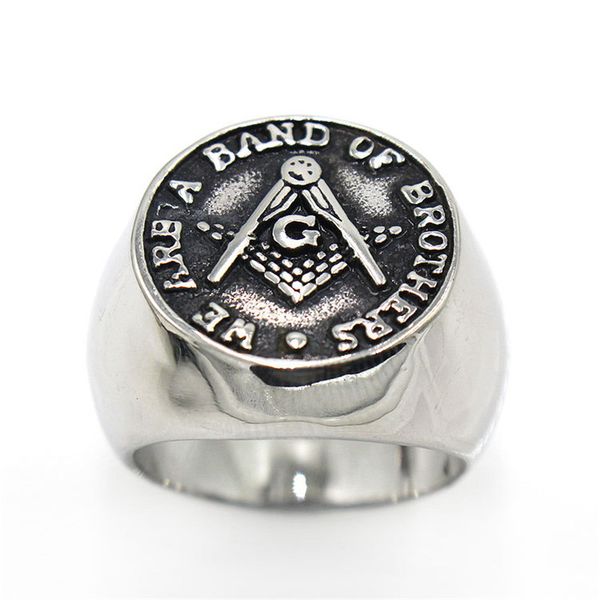 316 stainless steel men's rings ag gift jewel retro silver antique black square compass ason masonic ring gifts with words we are a ban, Golden;silver
316 stainless steel men's rings ag gift jewel retro silver antique black square compass ason masonic ring gifts with words we are a ban, Golden;silver