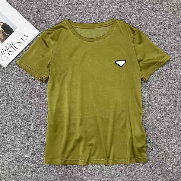 women's t-shirt brand casual 2022 new triangle t short sleeve women, White