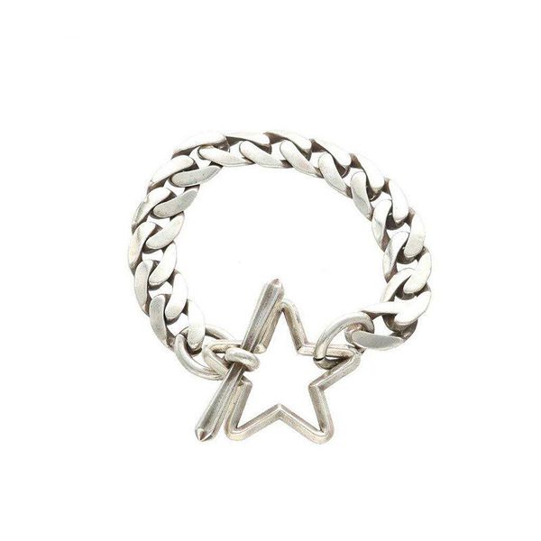 independent star cuban chain bracelet miyashita style soloist personality fashion street all-match hip-hop jewelry accessories, Black
independent star cuban chain bracelet miyashita style soloist personality fashion street all-match hip-hop jewelry accessories, Black