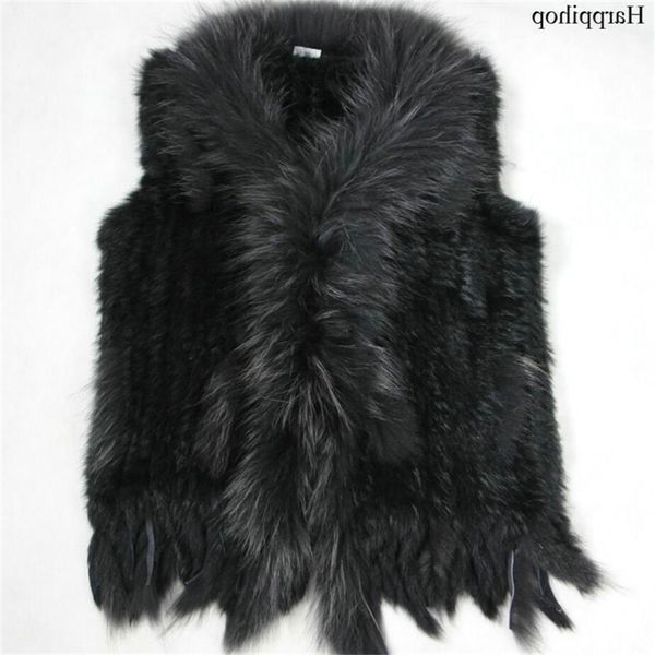 retailwholesale raccoon dog collar trim women knitted natural rabbit fur vest giletwaistcoat t200506, Black
retailwholesale raccoon dog collar trim women knitted natural rabbit fur vest giletwaistcoat t200506, Black