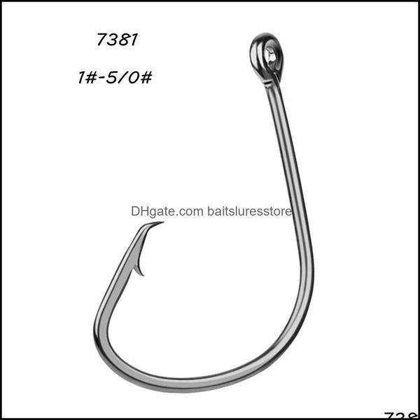 fishing hooks sports outdoors 200pcs/lot 6 sizes 1-5/0 7381 sport circle hook high carbon steel barbed fishhooks asian carp pesca tackle k 
fishing hooks sports outdoors 200pcs/lot 6 sizes 1-5/0 7381 sport circle hook high carbon steel barbed fishhooks asian carp pesca tackle k