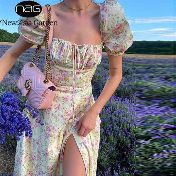 newasia vintage floral dress women summer square collar puff sleeve long dress off shoulder side split aline dress 210401, Black;gray
newasia vintage floral dress women summer square collar puff sleeve long dress off shoulder side split aline dress 210401, Black;gray