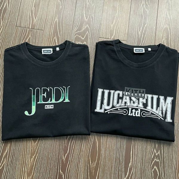 men's t shirts and women's short-sleeved t-shirt kith shirt cotton, White;black 
men's t shirts and women's short-sleeved t-shirt kith shirt cotton, White;black