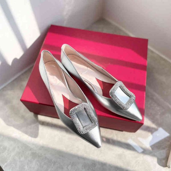 dress shoes spring women's shoes square buckle flat shallow mouth single pointed heel patent leather satin 5k66, Black
dress shoes spring women's shoes square buckle flat shallow mouth single pointed heel patent leather satin 5k66, Black