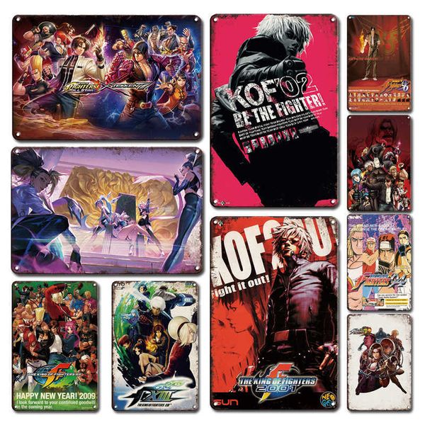 classic game poster tin sign vintage kof art poster metal plate rustic gamer room decor plaque retro man cave
classic game poster tin sign vintage kof art poster metal plate rustic gamer room decor plaque retro man cave