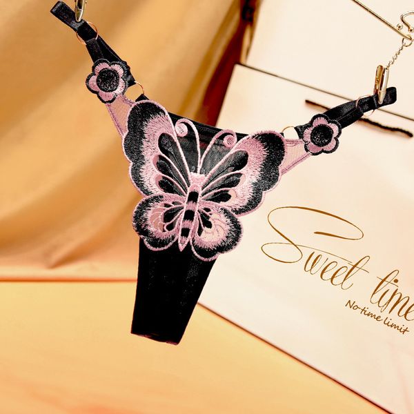butterfly element adjustable strap womens large size underwear see-through embroidery low waist temptation japanese t-back, Black;white
butterfly element adjustable strap womens large size underwear see-through embroidery low waist temptation japanese t-back, Black;white
