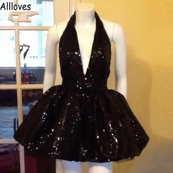 black sequined cocktail short prom dresses halter open back sleeveless formal party wear puffy skirt princess mini dress special occasion ev
black sequined cocktail short prom dresses halter open back sleeveless formal party wear puffy skirt princess mini dress special occasion ev