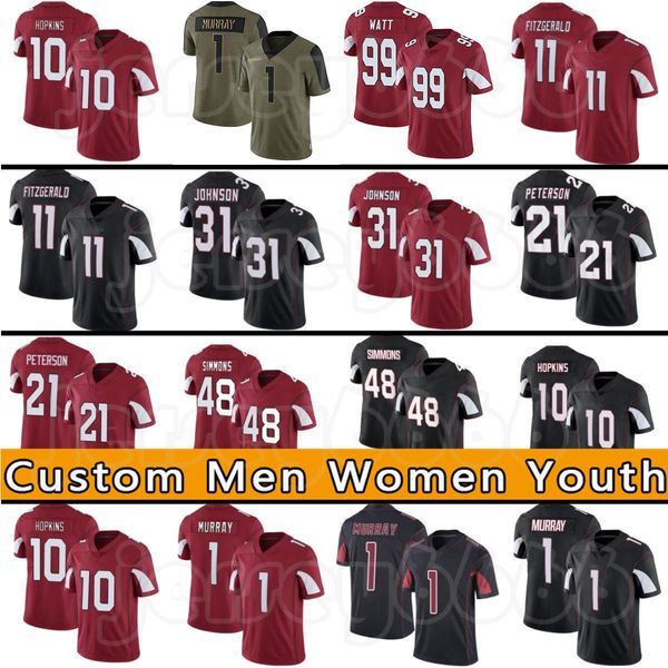 99 j.j. watt custom 10 deandre hopkins football 1 kyler murray jerseys 11 larry fitzgerald budda baker pat tillman zaven collins josh jones, Black;red
99 j.j. watt custom 10 deandre hopkins football 1 kyler murray jerseys 11 larry fitzgerald budda baker pat tillman zaven collins josh jones, Black;red