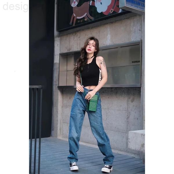 women's jeans designer ce22ss spring and summer new metal denim casual pants personality versatile fashion v84m, Blue
women's jeans designer ce22ss spring and summer new metal denim casual pants personality versatile fashion v84m, Blue