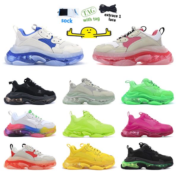 rainbow 2022 running shoes man and woman triple s clear sole colorful white beige neon green pink red
rainbow 2022 running shoes man and woman triple s clear sole colorful white beige neon green pink red