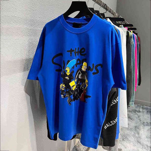 zwh3 2022 spring and summer new products paris simpson printing co branded couple short sleeve t-shirt ins net red same trend category, White;black
zwh3 2022 spring and summer new products paris simpson printing co branded couple short sleeve t-shirt ins net red same trend category, White;black