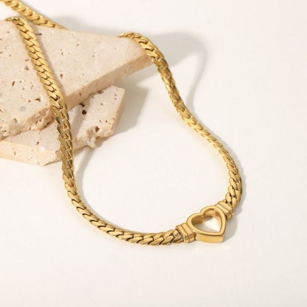 luxury fashion necklace designer jewelry wedding 14k gold plated pendant necklace cuban chain heart-shaped necklace, Silver
luxury fashion necklace designer jewelry wedding 14k gold plated pendant necklace cuban chain heart-shaped necklace, Silver