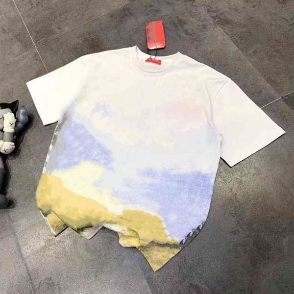 women's t-shirt north + joint name landscape paintin round neck t-shirt men's and women's printed short sleeve fashion brand, White
women's t-shirt north + joint name landscape paintin round neck t-shirt men's and women's printed short sleeve fashion brand, White